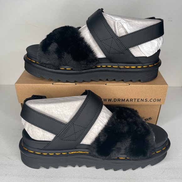 Dr. Martens Voss II Fluffy Sandals - Picture 2 of 9
